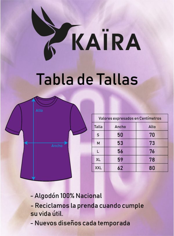 Tabla de Tallas SAU-01 Polera Algodón Hinchas del SAU - Escudo y Texto