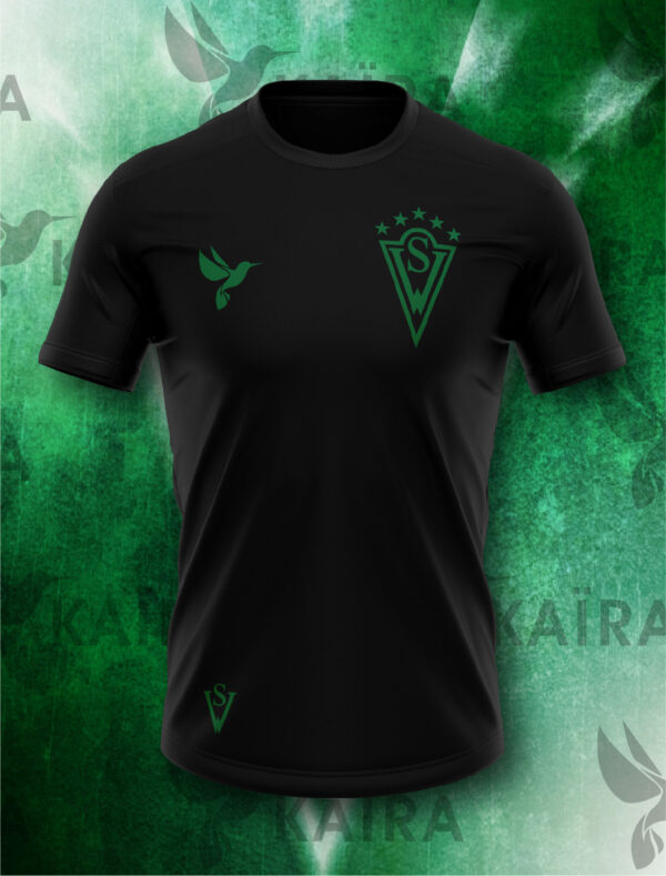 SW Negro_1_Mesa de trabajo 1 Polera Algodón Santiago Wanderers - Escudo Clásico