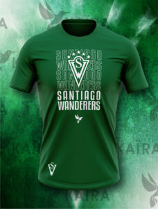 Polera Algodón Santiago Wanderers - Escudo y Texto